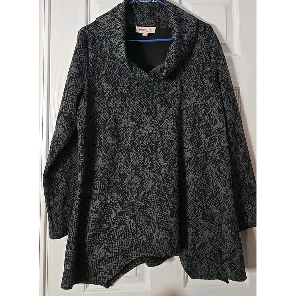 Philosophy Womans Turtleneck Long Sleeve Pullover Size Large